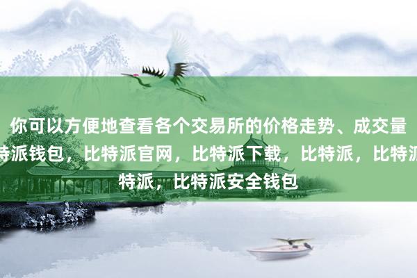 你可以方便地查看各个交易所的价格走势、成交量等数据比特派钱包，比特派官网，比特派下载，比特派，比特派安全钱包