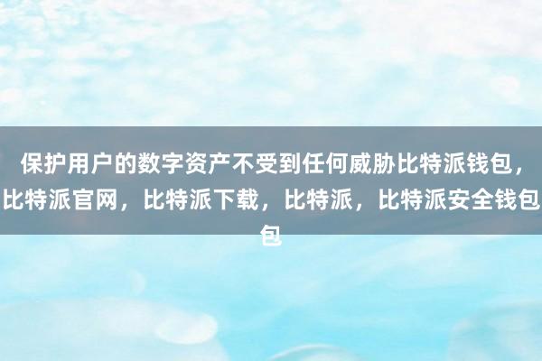 保护用户的数字资产不受到任何威胁比特派钱包，比特派官网，比特派下载，比特派，比特派安全钱包