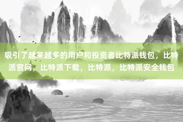 吸引了越来越多的用户和投资者比特派钱包，比特派官网，比特派下载，比特派，比特派安全钱包