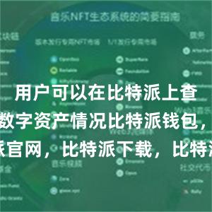 用户可以在比特派上查看自己的数字资产情况比特派钱包，比特派官网，比特派下载，比特派，比特派安全钱包