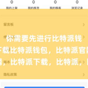 你需要先进行比特派钱包app下载比特派钱包，比特派官网，比特派下载，比特派，比特派安全钱包